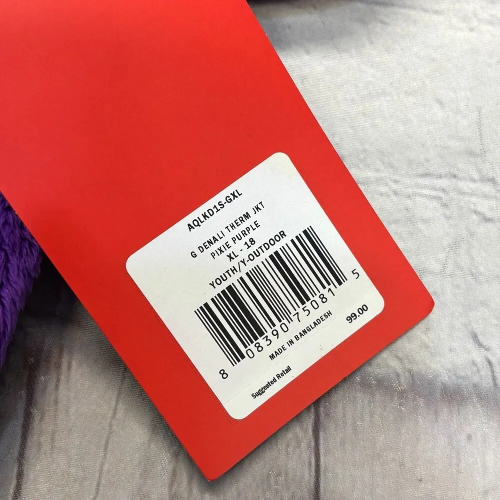 NWT The North Face Girl Youth XL X-Large 18 Denali Themal Fleece Jacket C137 -24